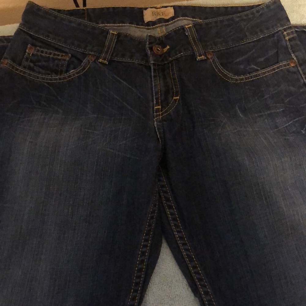 BKE Women’s Dark Blue Denim Jeans - Classic Pocket Stitch - Picture 3 of 8